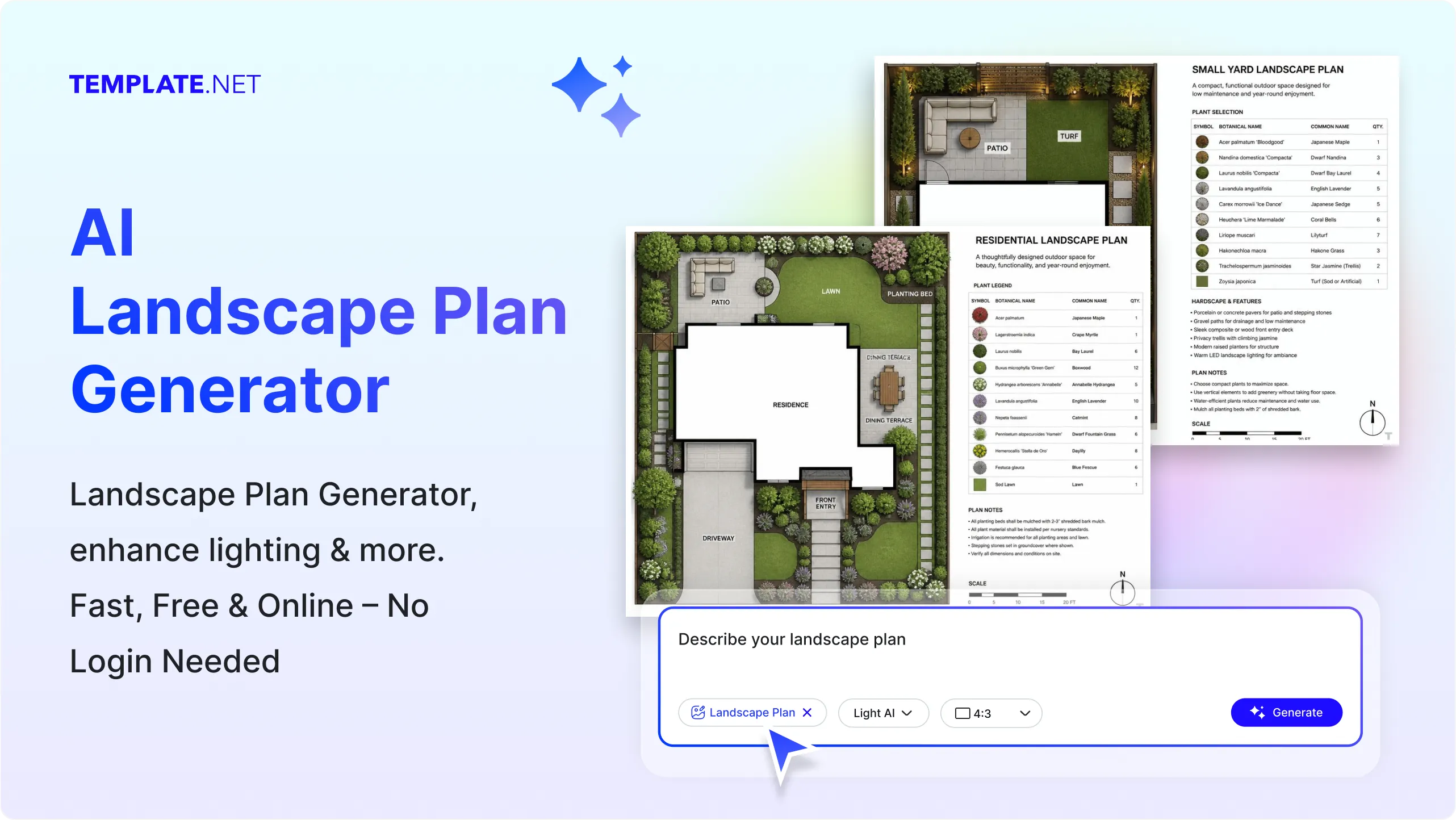 Free AI Landscape Plan Generator, Landscape Plan Images Maker